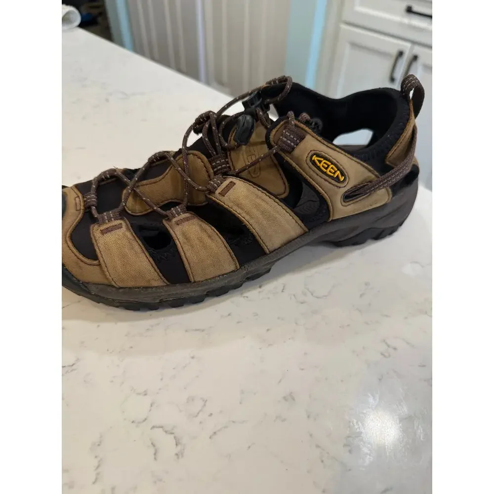 KEEN Newport H2 Men’s 8 Brown Leather Waterproof Hiking Sport Sandals